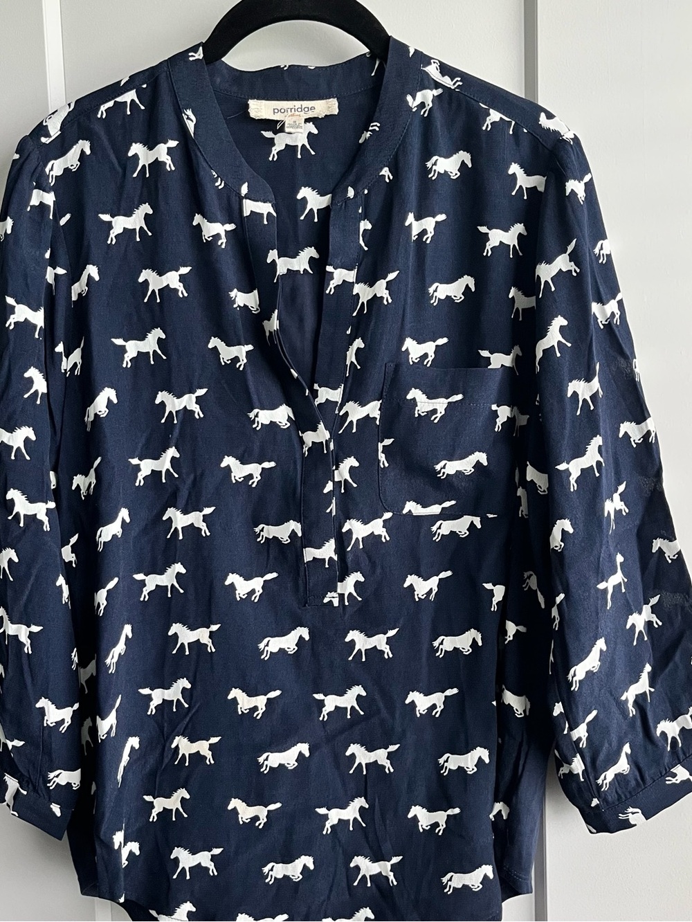 Anthropologie Porridge Clothing Horse Blouse Sz S